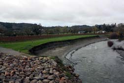 Caltrans Geyserville Bridge Project on the Russian River, Napa CA